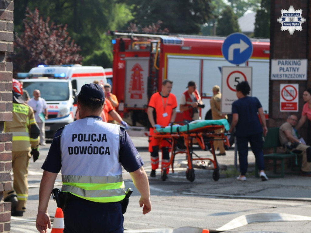 Wybuch paczki i ewakuacja. Ćwiczenia