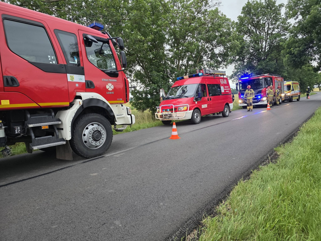 Powiat tarnogórski. Dwa lądowania w rowie
