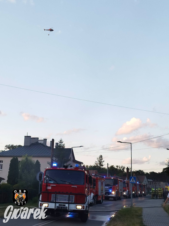 Powiat tarnogórski. Auto stanęło w ogniu