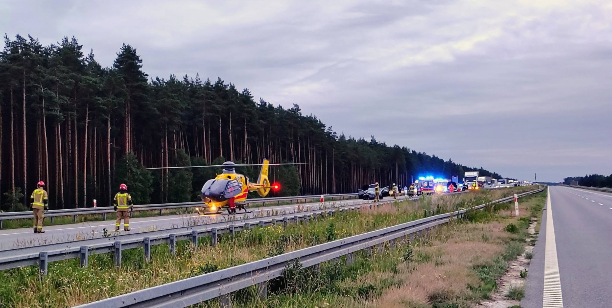 Karambol na A1, kilka osób poszkodowanych
