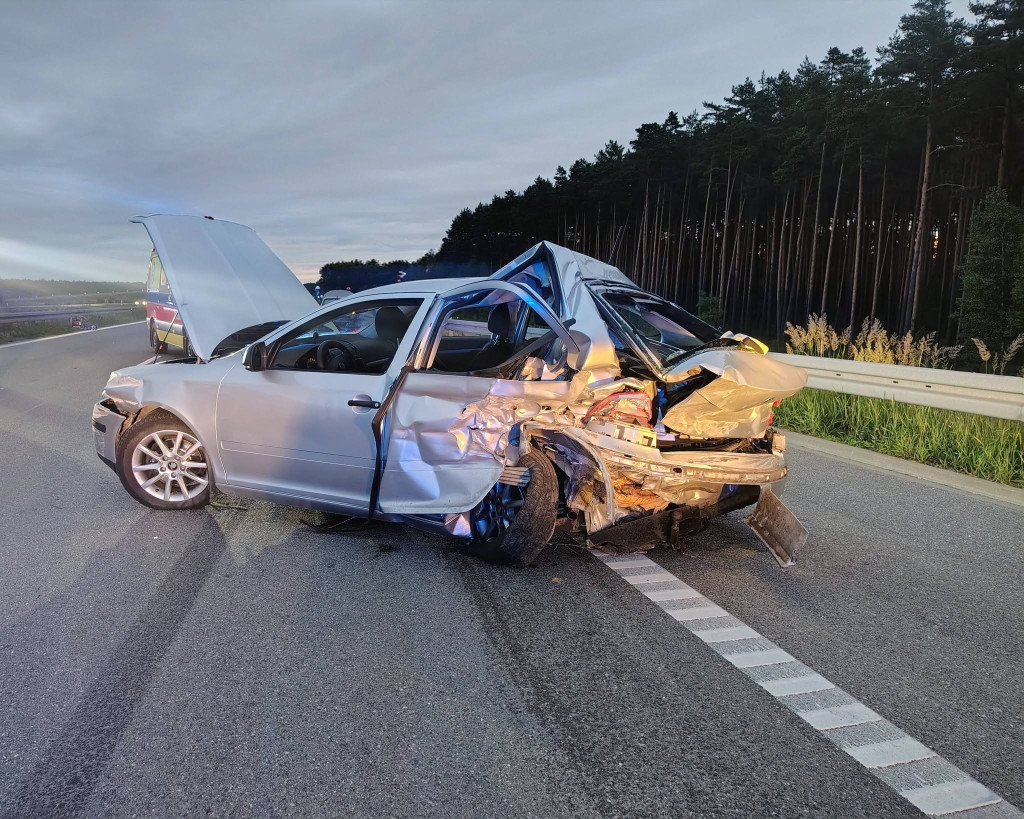 Karambol na A1, kilka osób poszkodowanych