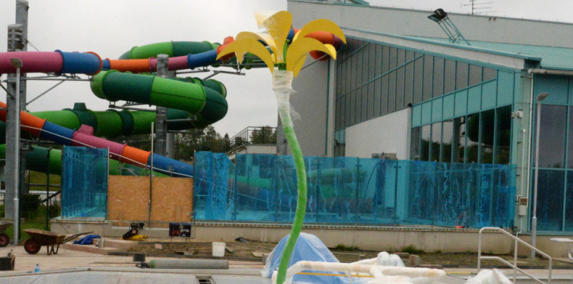 ? Mam nadzieję, że wodny plac zabaw zostanie otwarty 11 lipca ? mówi Michał Fajer, prezes AIG. Fot. Jarosław Myśliwski