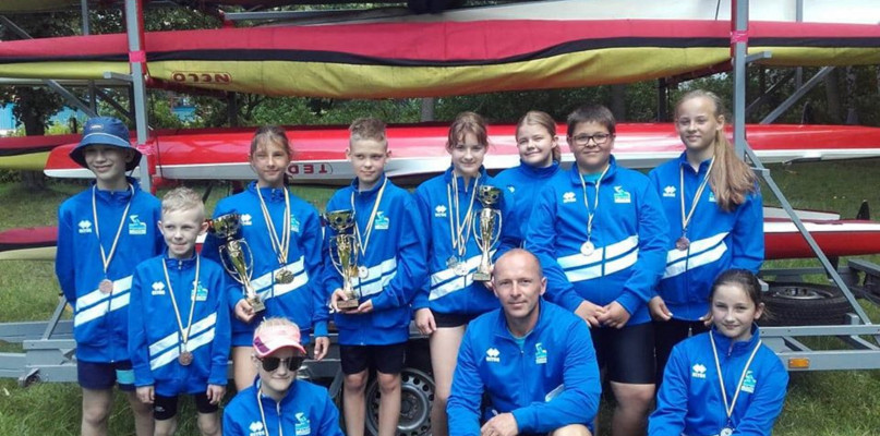 Mimo przerwy kajakarze UKS Olimpijczyk Nowe Chechło są w świetnej formie Fot. Archiwum klubu 