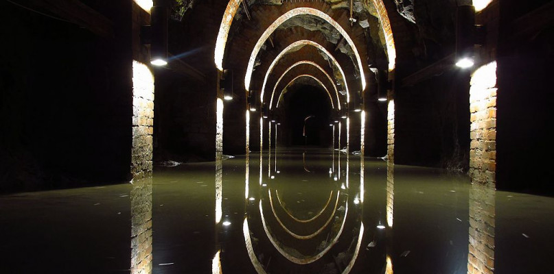 Główna Kluczowa Sztolnia Dziedziczna, Zabrze, chodnik wodny. Fot. Ludek / CC BY-SA