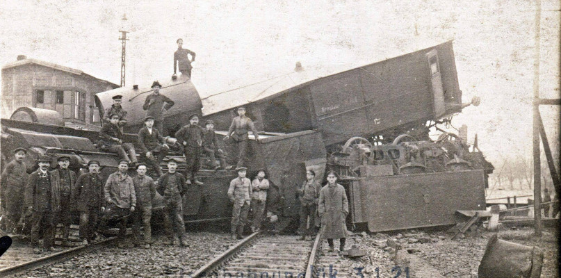 100 lat temu na radzionkowskim dworcu  wykoleił się pociąg