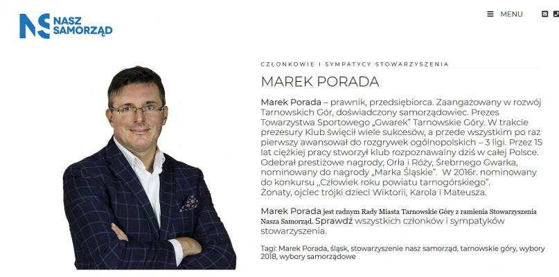 Fot. Screen strony internetowej Naszego Samorządu