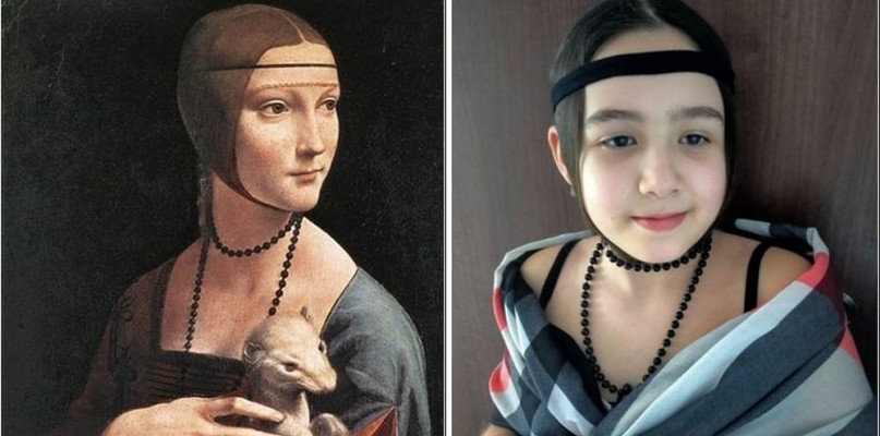 Jeden z żywych obrazów. Fot. Archiwum szkoły