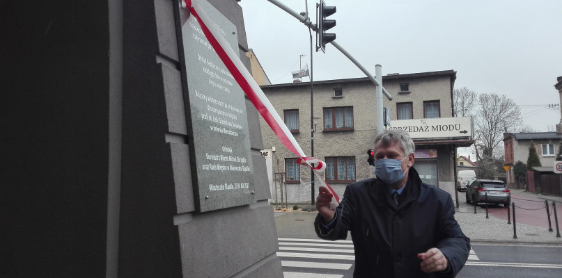 Pamiątkową tablicę odsłonił kompozytor hejnału prof. Stanisław Dziewior. Fot. Agnieszka Reczkin