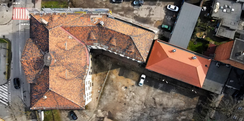 Budynek Sorbony z lotu ptaka. Fot. Jarosław Myśliwski