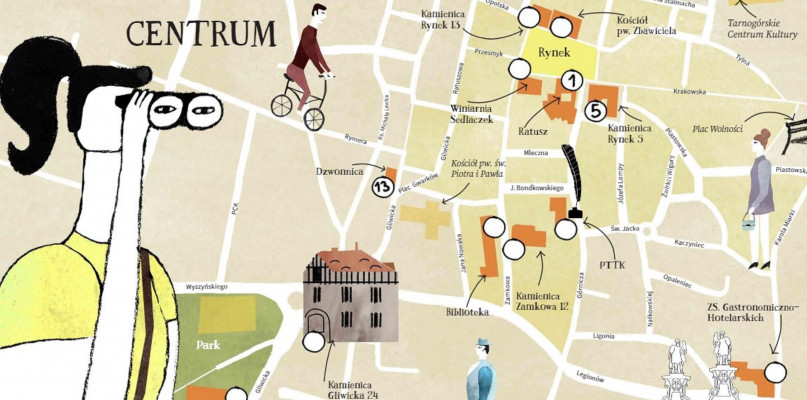 W książce jest kilka propozycji spacerów po Tarnowskich Górach. Fot. Zrzut ekranu 