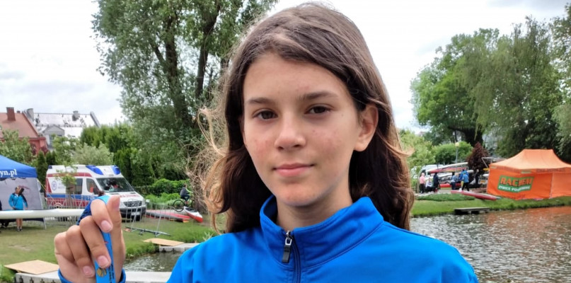 Natalia Szołtysik z UKS Olimpijczyk Nowe Chechło wywalczyła tytuł mistrzyni Polski. Fot. Archiwum klubu 