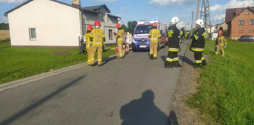 Strażacy udzielili pierwszej pomocy. Fot. OSP. Kamieńskie Młyny