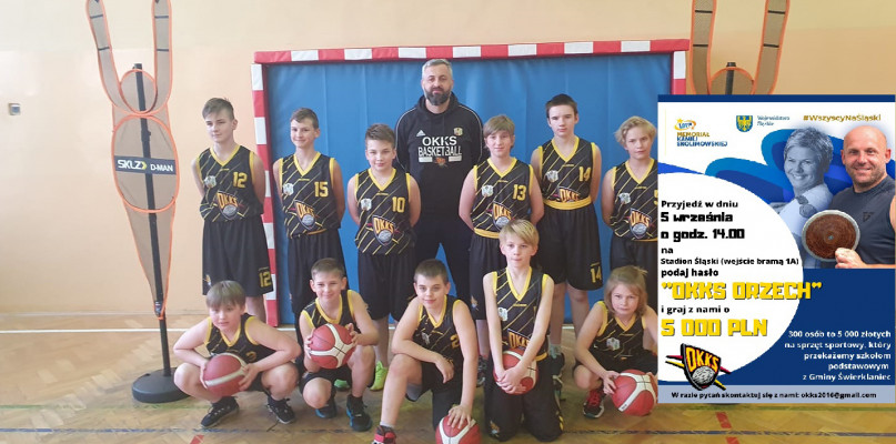 Hasło OKKS Orzech i szansa na sprzęt sportowy za 5 tysięcy zł 