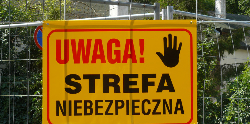 Tarnowskie Góry. W rejonie ul. T. Królika są już 4 zapadliska. Fot. Agnieszka Reczkin