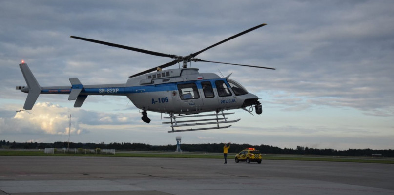 Akcja na lotnisku w Pyrzowicach. Fot. Archiwum policji