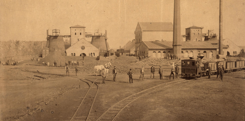 Tarnowskie Góry. Huta żelaza na przełomie XIX i XX w. Autor zdjęcia nieznany. Fot. Archiwum SMZT