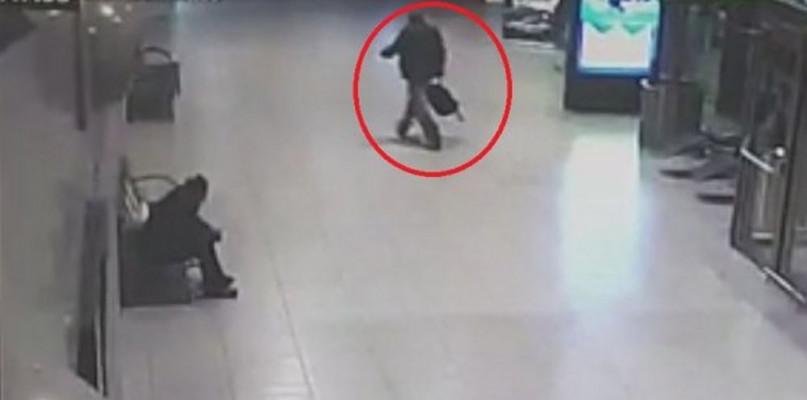 Pyrzowice, lotnisko. Zdarzenie zarejetrowano też na monitoringu. Fot. Archiwum policji