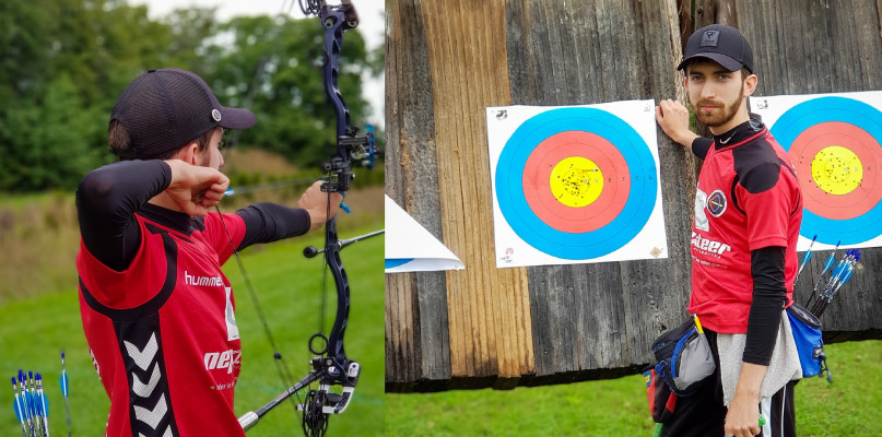 Filip Szeląg, łucznik z Tworoga został podwójnym mistrzem Polski. Fot. Archiwum klubu 