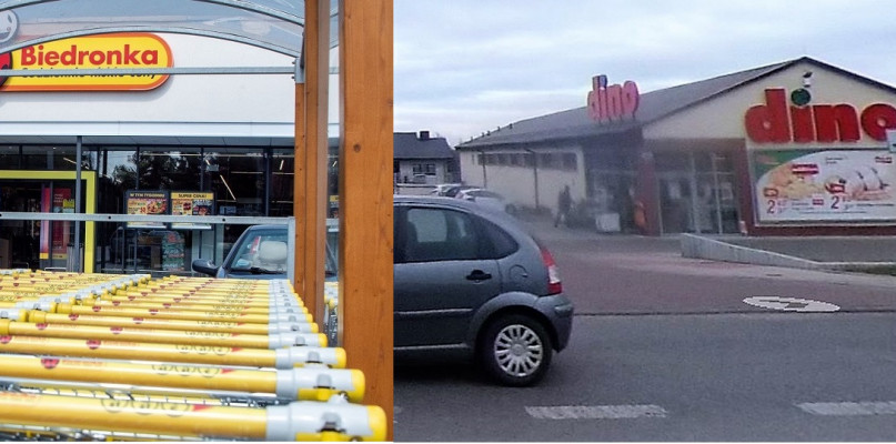 Dino kontra Biedronka. Fot. MondayNews/Google