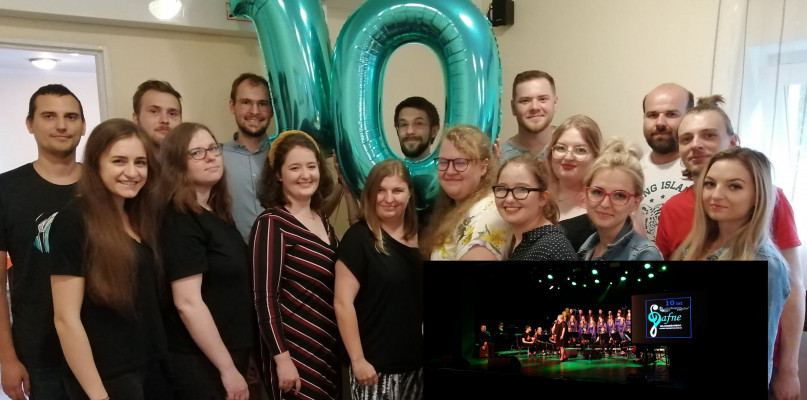 Młodzieżowy Chór Rozrywkowy Dafne z Tarnowskich Gór świętował jubileusz 10-lecia. Fot. Archiwum chóru 