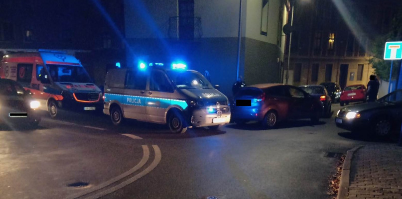 Tarnowskie Góry. Zderzenie audi i forda. Fot. Jarosław Myśliwski