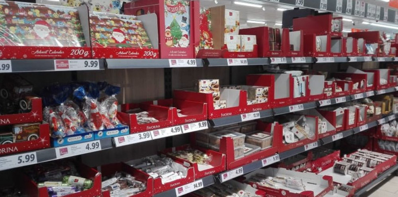 Październik i świąteczna półka w Lidlu. Fot. Agnieszka Reczkin