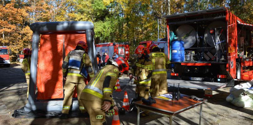 Straż ćwiczyła w Nitroergu. Fot. Krzysztof Maciejczyk