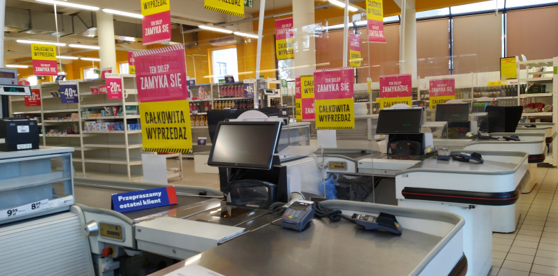 To już koniec działalności Tesco. Fot. Elżbieta Kulińska