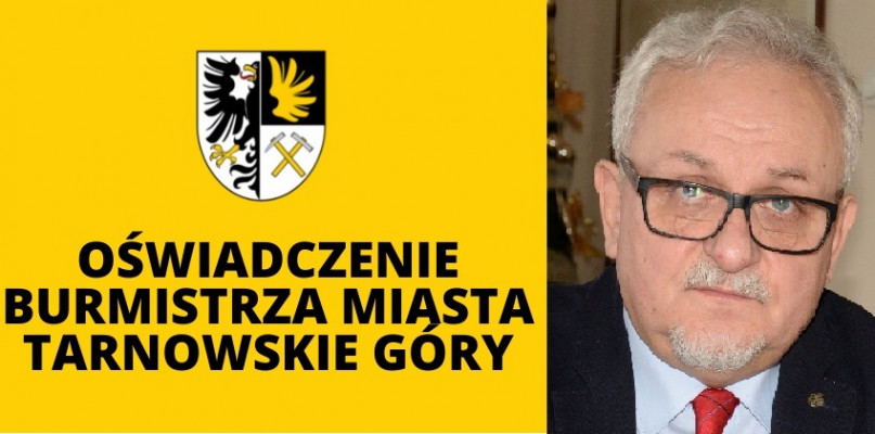 Tarnowskie Góry. Witold Gadowski grozi burmistrzowi Arkadiuszowi Czechowi. Nie spodobało mu się oświadczenie magistratu