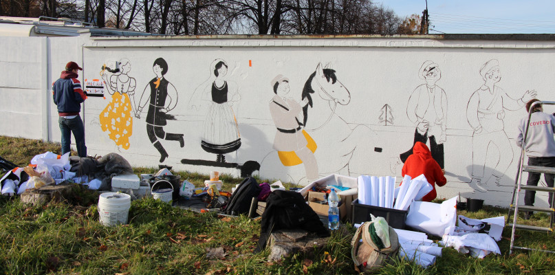 Pierwszy mural w Tarnowskich Górach. Fot. Alicja Jurasz