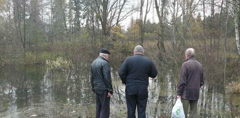 Działkowcy uważają, że do stawu ktoś wlał nieczystości. Fot. Agnieszka Reczkin