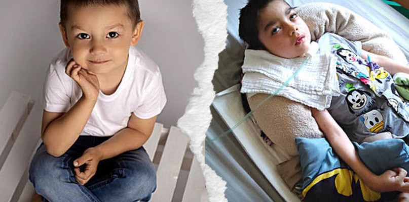 Bartuś Rachwał z Tarnowskich Gór to 5-latek, który choruje padaczkę lekoodporną. Fot. Archiwum prywatne 