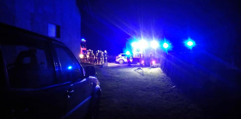 Mikołeska. Pożar w kotłowni. Fot. OSP Boruszowice-Hanusek