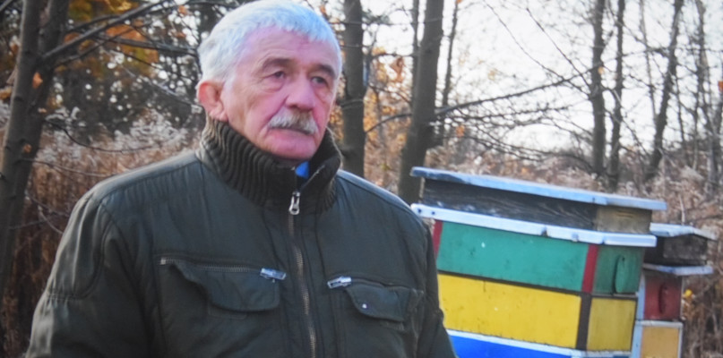 Benedykt Gołombek , jeden z bohaterów filmu. Fot. Zrzut z ekranu