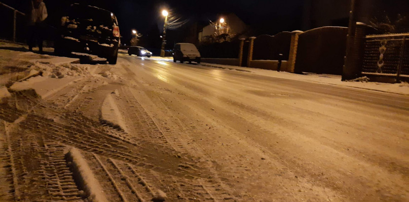 Na drogach jest ślisko. Fot. Rafał Reczkin