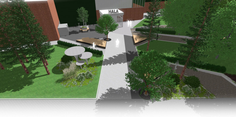 W tym roku planowana jest przebudowa skweru przed halą targową w Tarnowskich Górach. Fot. Archiwum UM w Tarnowskich Górach 