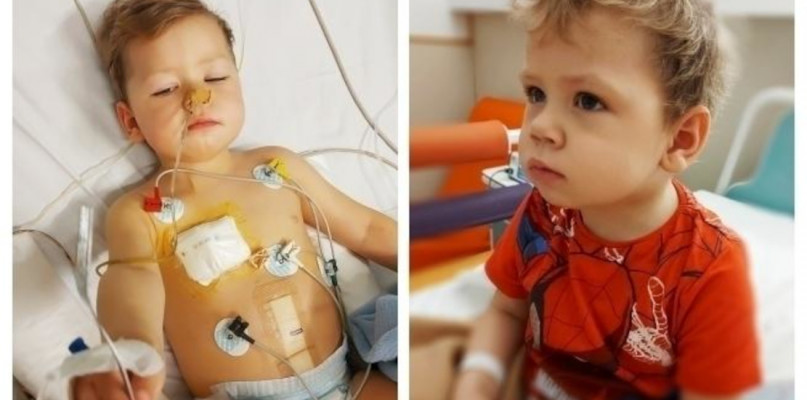 Chłopczyk przeszedł operację. Fot. Archiwum prywatne