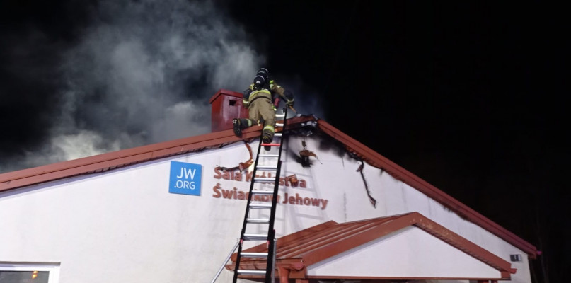 Pożar w Dobieszowicach. Fot. PSP Piekary Śląskie