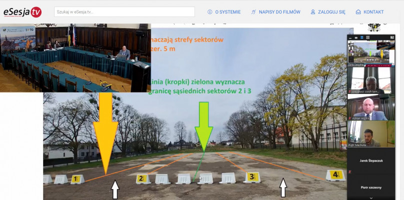 Obradującym online radnym przedstawiono plan targowiska