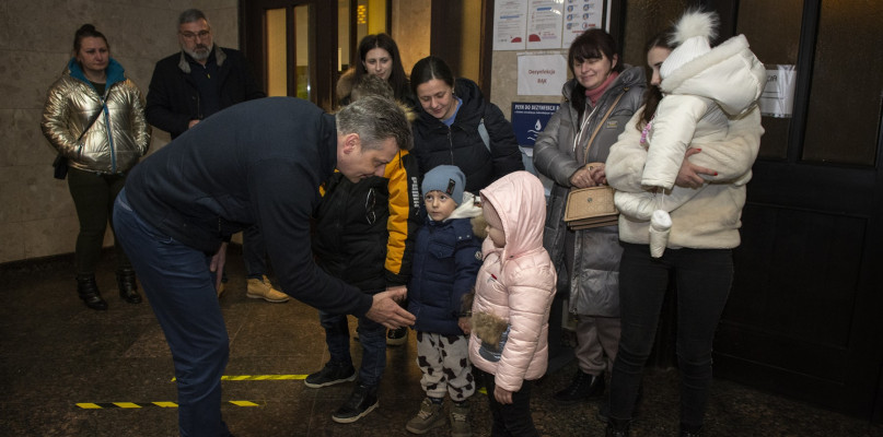 Pierwsi uchodźcy z Ukrainy już w Bytomiu. Fot. Archiwum UM Bytom/Grzegorz Goik