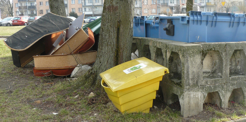 - Na większości osiedli mieszkaniowych śmietniki są ogrodzone, my nie możemy się o to doprosić - mówi czytelniczka. Fot. Agnieszka Reczkin
