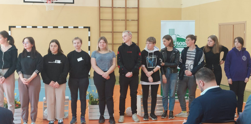 Część uczestników konkursu. Fot. Archiwum szkoły