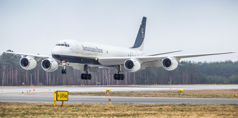  Douglas DC-8-72CF  na lotnisku w Pyrzowicach. Fot. Jakub Mańka, Katowice Airport