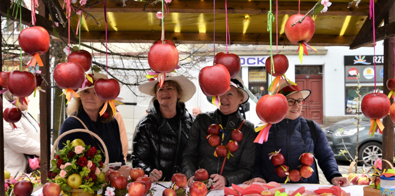 Tarnogórski Uniwersytet Trzeciego Wieku czerpie inspiracje z jabłek całymi garściami. Prawda, że pięknie? Fot. Jarosław Myśliwski