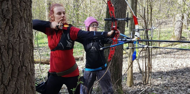 Trener łucznictwa Górnika Bobrowniki Śląski Agata Kazyk zdobyła złoty medal w kategorii łuk olimpijski. Fot. Archiwum klubu