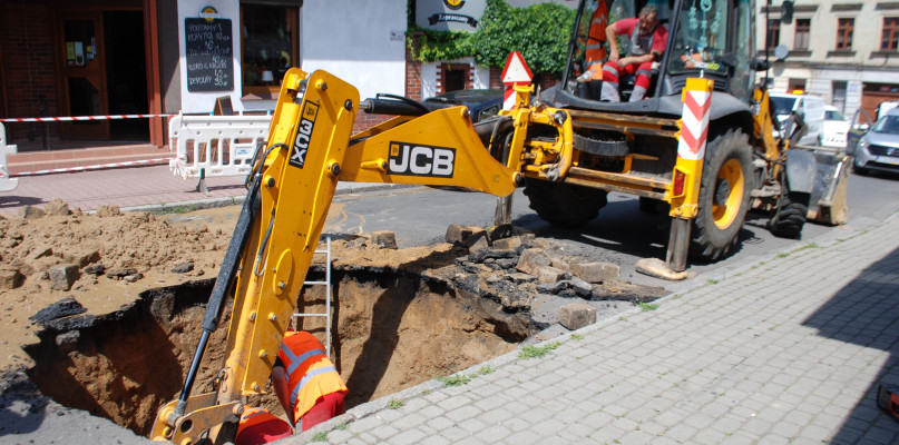 Zapadlisko na ul. Lewka w Tarnowskich Górach. Fot. Alicja Jurasz