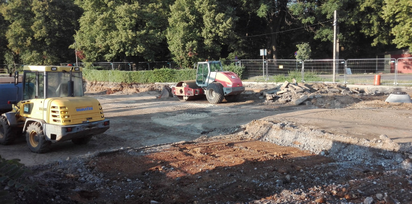 Budowa centrum przesiadkowego w Świerklańcu idzie zgodnie z planem. Fot. Agnieszka Reczkin