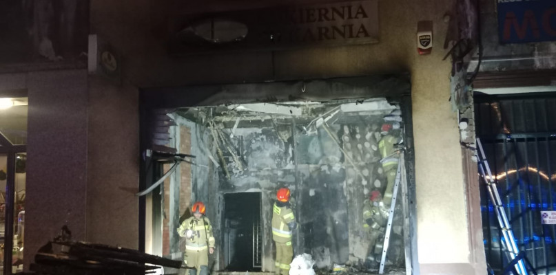 Bytom. Spłonęła piekarnia. Fot. mł. bryg. Dawid Polakiewicz/KM PSP Bytom