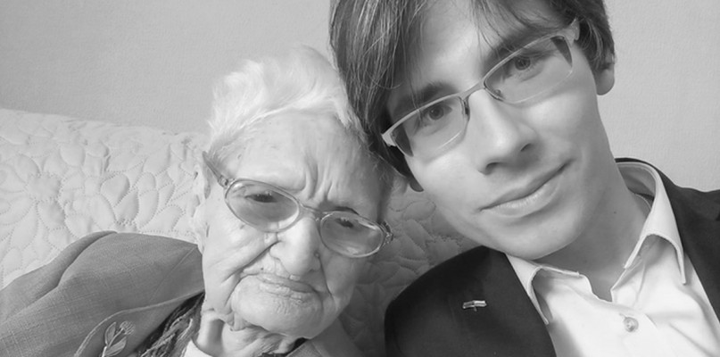 Znajomym śp. Tekli Juniewicz był tarnogórzanin Wacław Jan Kroczek. Fot. Archiwum W.J. Kroczka