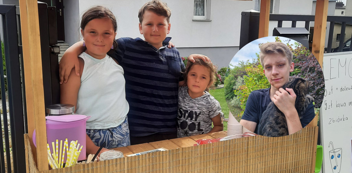 Maja, Madzia i Jegor chcieli po prostu pomóc Michałowi. Fot. Archiwum prywatne 